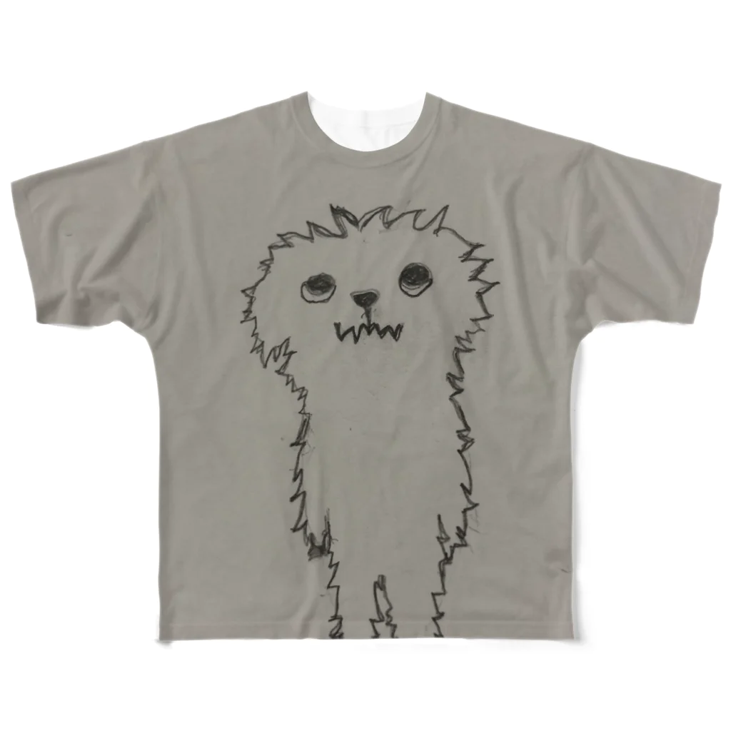 ねこぜや のマルチーズのシェメ All-Over Print T-Shirt