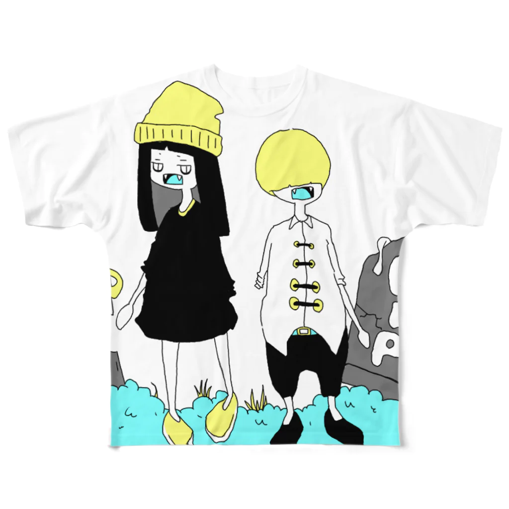 ずんたろのcouple of the dead フルグラフィックTシャツ