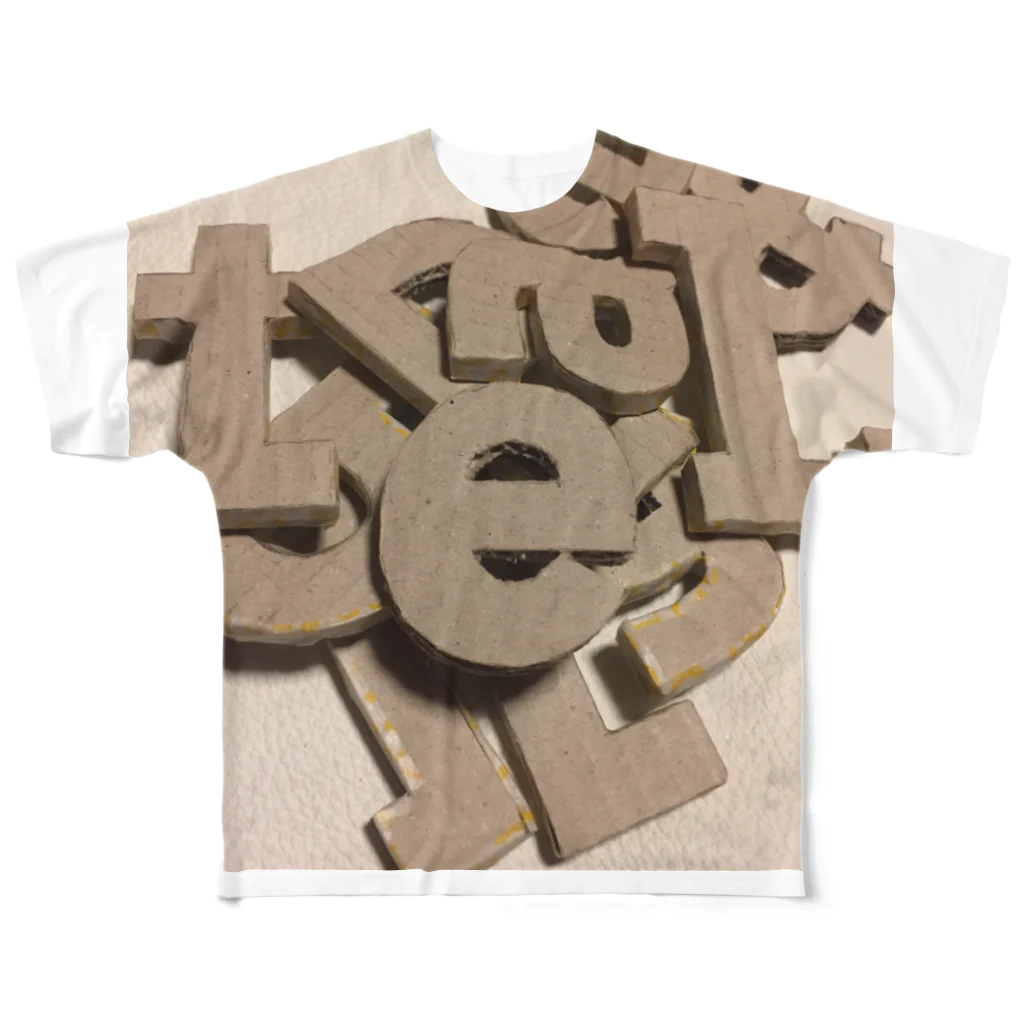 Pallete&Laboのpallelaboダンボール文字 All-Over Print T-Shirt