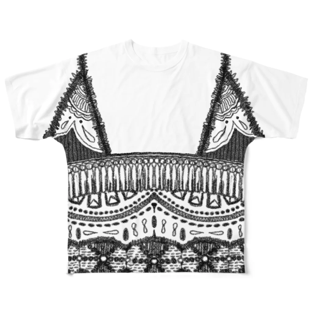 maruの手描きキャミソールT All-Over Print T-Shirt