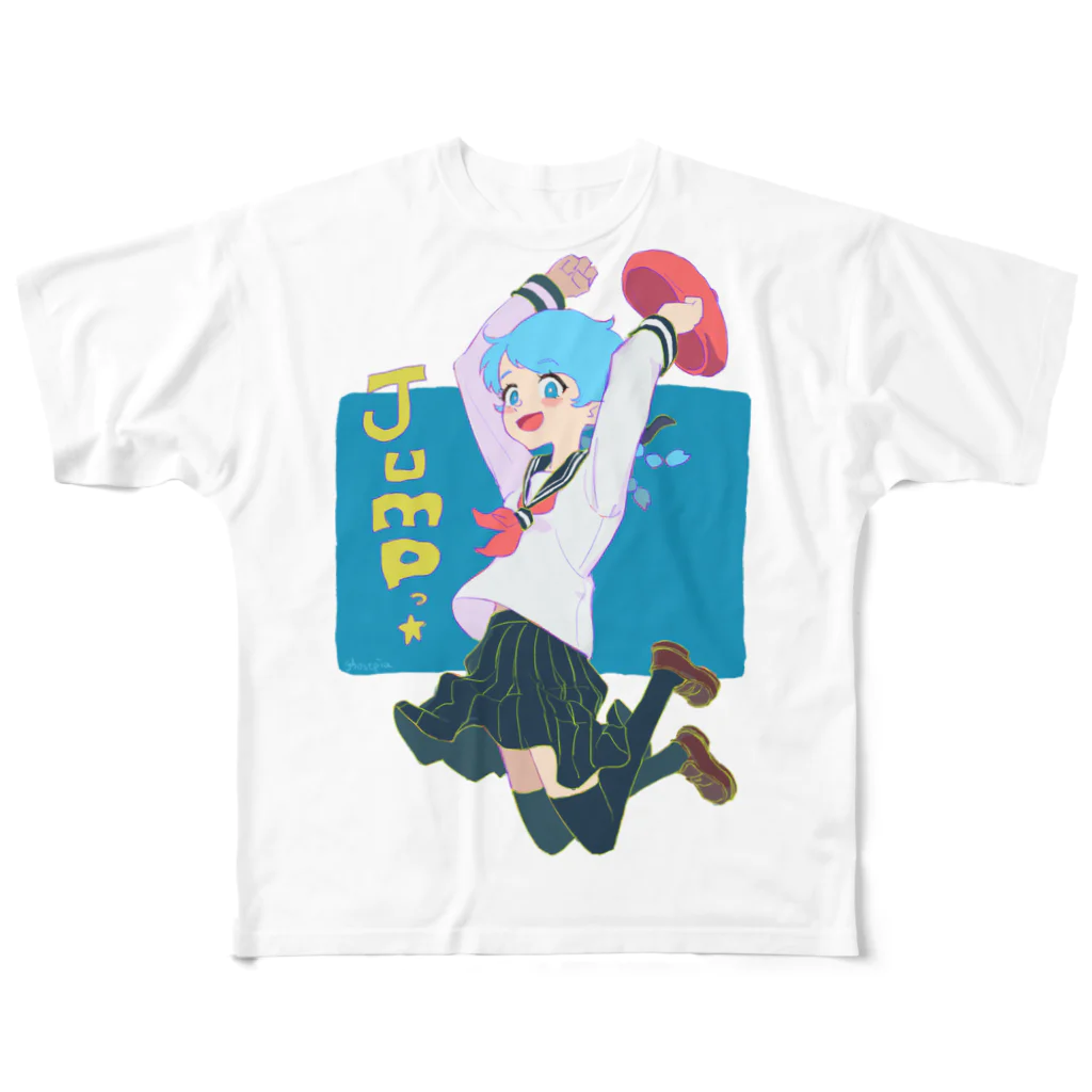 超水道のかわいくNight☆ [JUMP]（フルグラフィック・5000円ver） All-Over Print T-Shirt