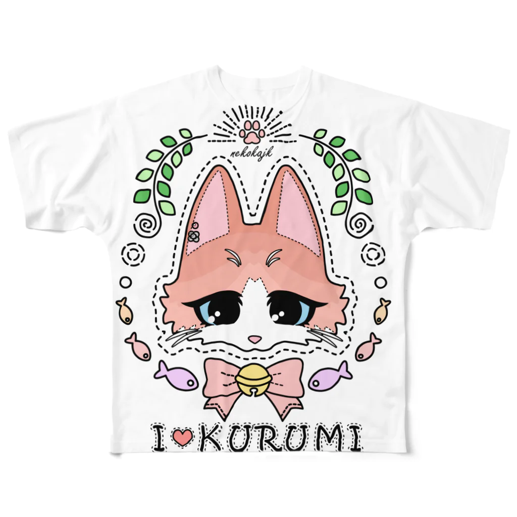 トンガリゴートのラグドールのクルミちゃん フルグラフィックTシャツ