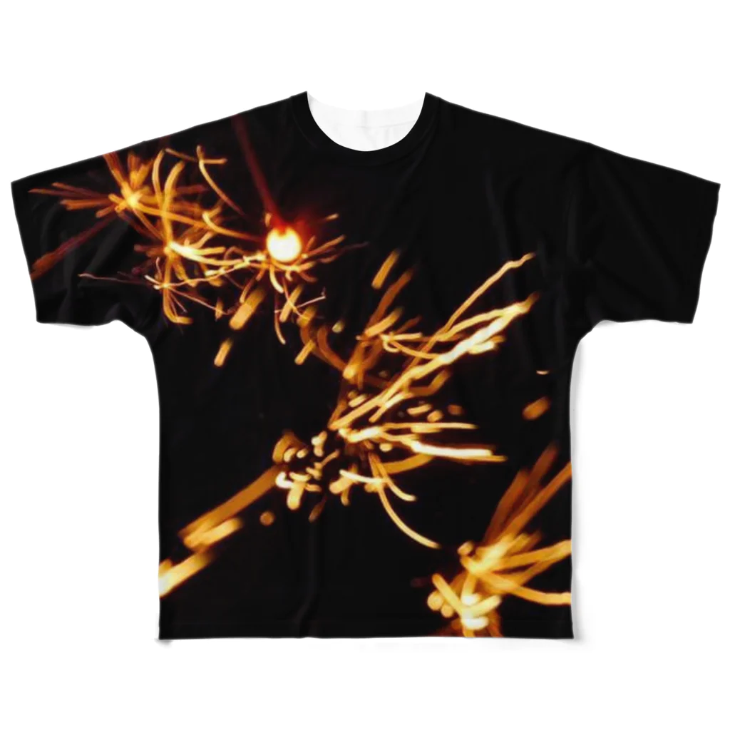 神丘の線香花火 フルグラフィックTシャツ
