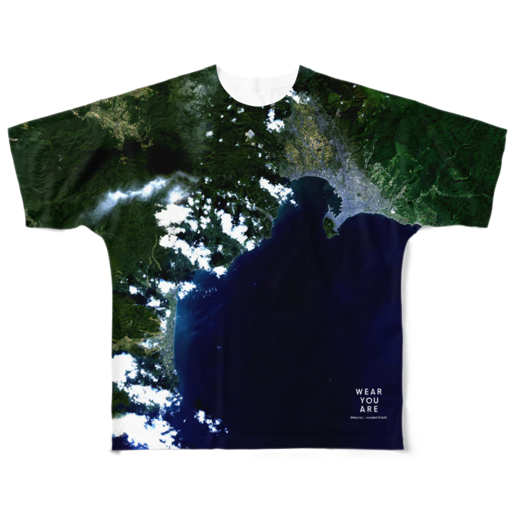 WEAR YOU AREの北海道 松前国道 Tシャツ 両面 フルグラフィックTシャツ