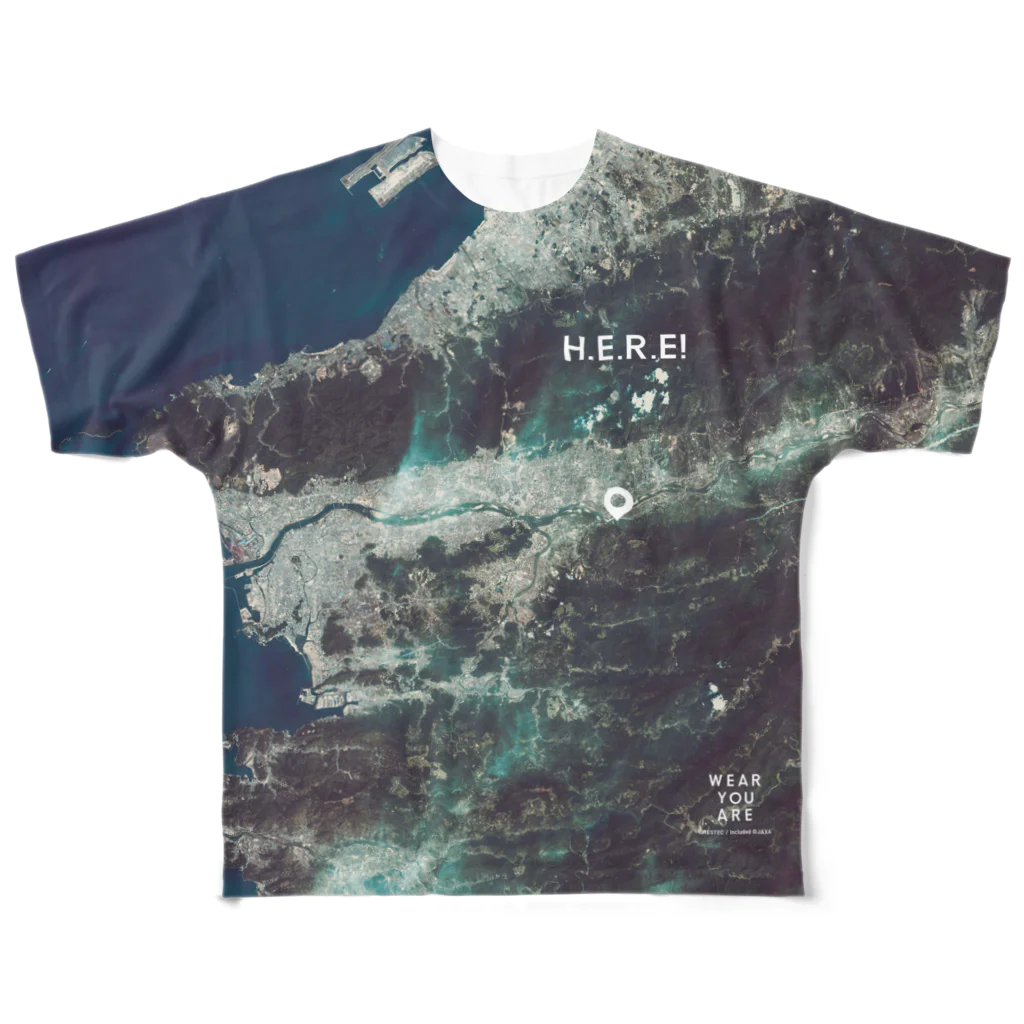 WEAR YOU AREの和歌山県 海草郡 Tシャツ 両面 All-Over Print T-Shirt