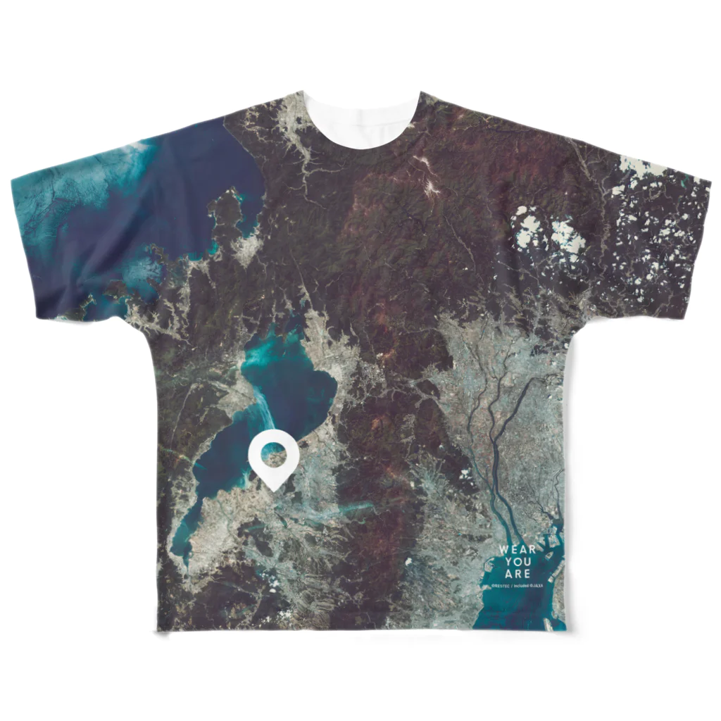 WEAR YOU AREの滋賀県 近江八幡市 Tシャツ 両面 All-Over Print T-Shirt