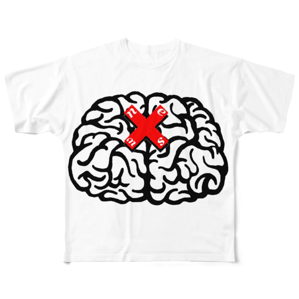 Jackpool の❤天才たちの脳みそ🧠 フルグラフィックTシャツ