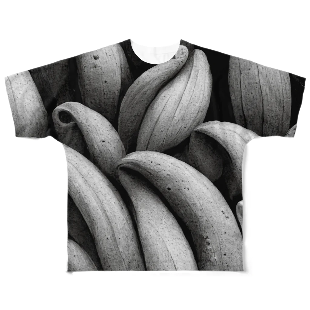 ■□ monochrome10 ■□のBANANA / C All-Over Print T-Shirt
