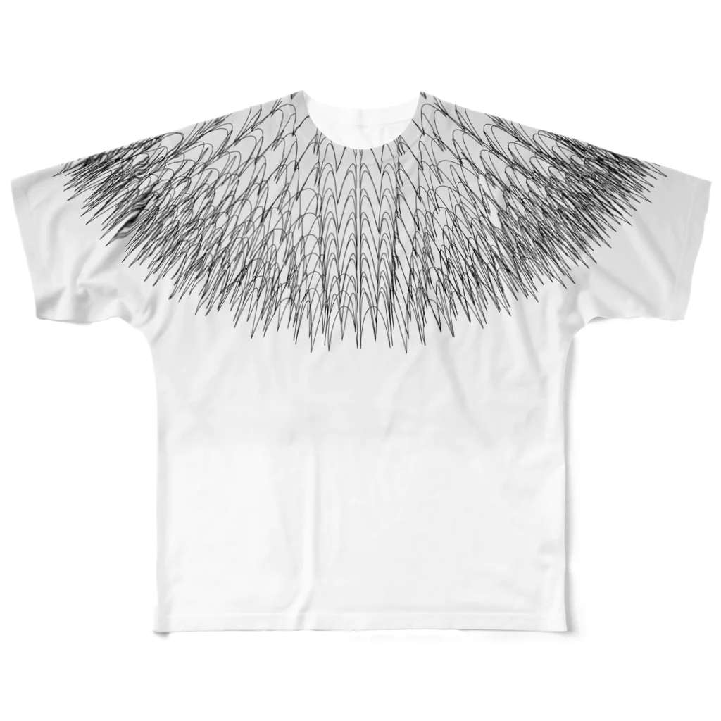 ■□ monochrome10 ■□のNircle Neck / B フルグラフィックTシャツ