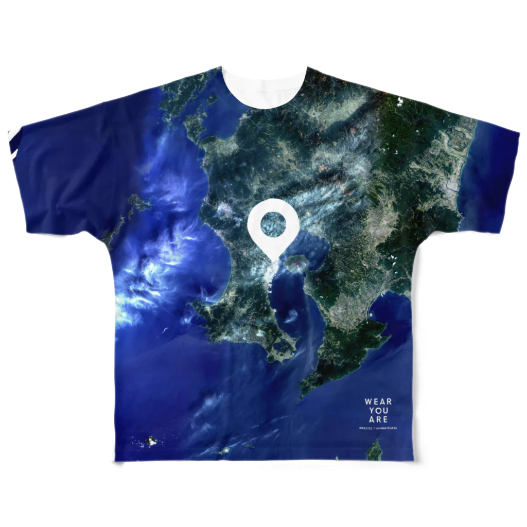 WEAR YOU AREの鹿児島県 肝属郡 Tシャツ 両面 フルグラフィックTシャツ