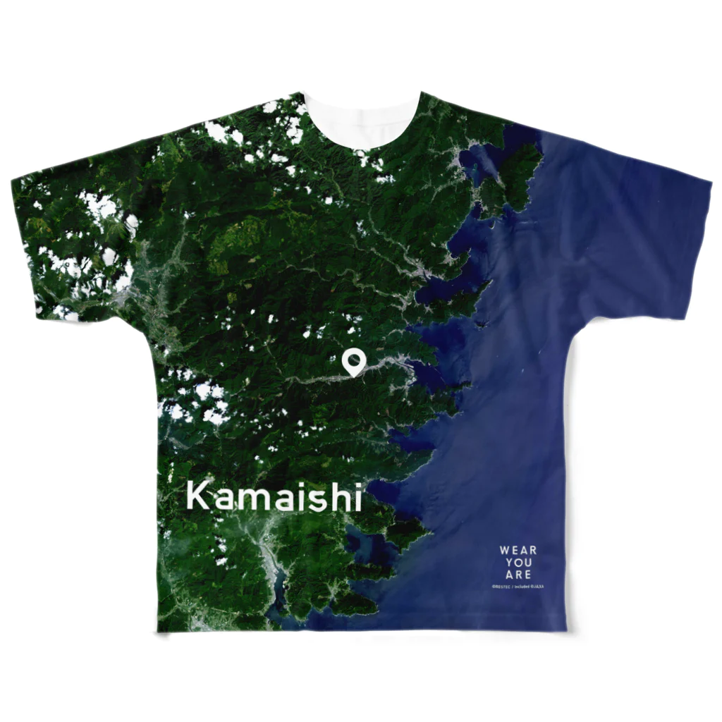 WEAR YOU AREの岩手県 釜石市 Tシャツ 両面 フルグラフィックTシャツ