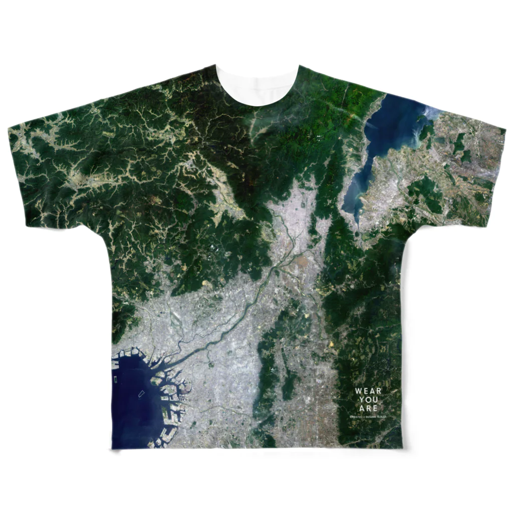 WEAR YOU AREの大阪府 三島郡 Tシャツ 両面 All-Over Print T-Shirt