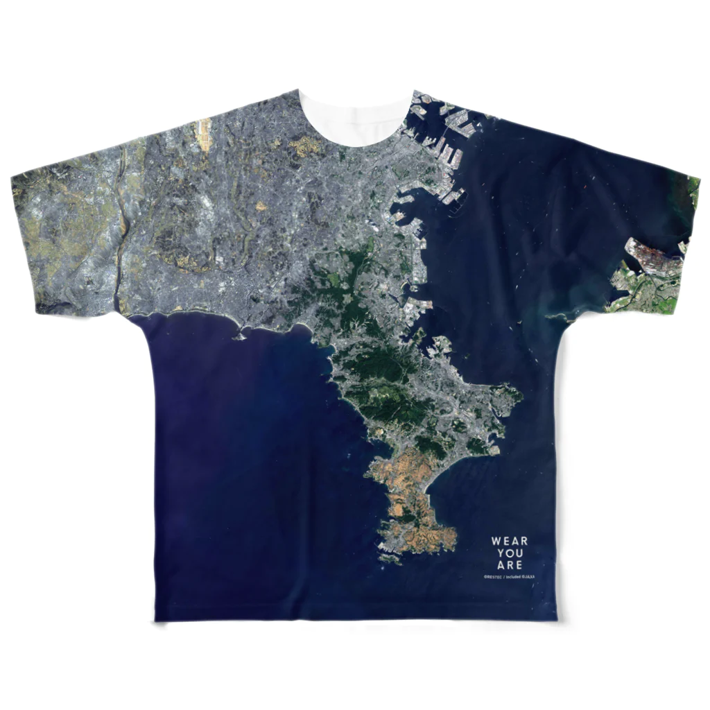 WEAR YOU AREの神奈川県 三浦郡 Tシャツ 両面 All-Over Print T-Shirt