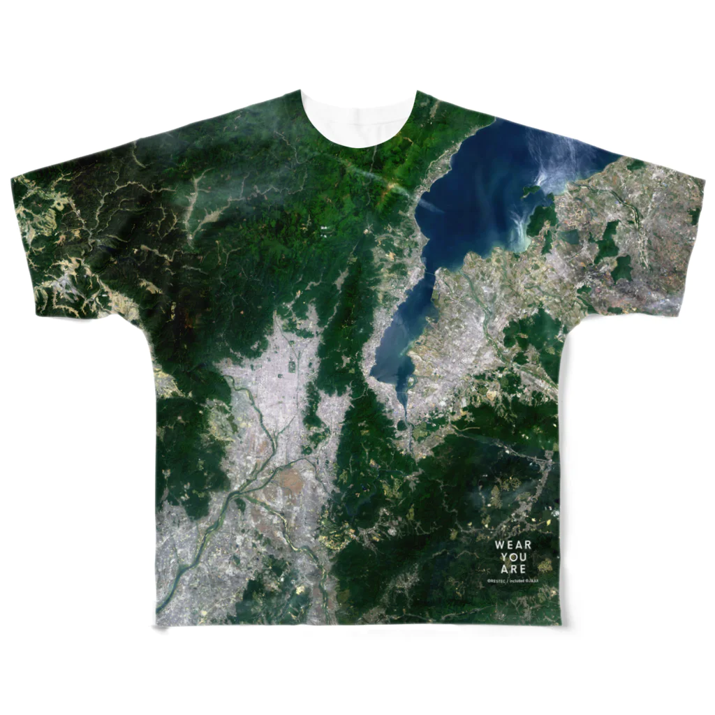 WEAR YOU AREの滋賀県 大津市 Tシャツ 両面 All-Over Print T-Shirt