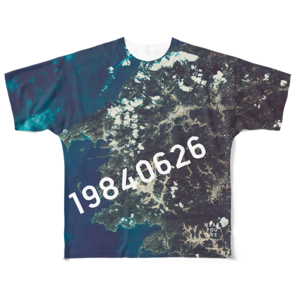 WEAR YOU AREの愛媛県 八幡浜市 Tシャツ 両面 All-Over Print T-Shirt