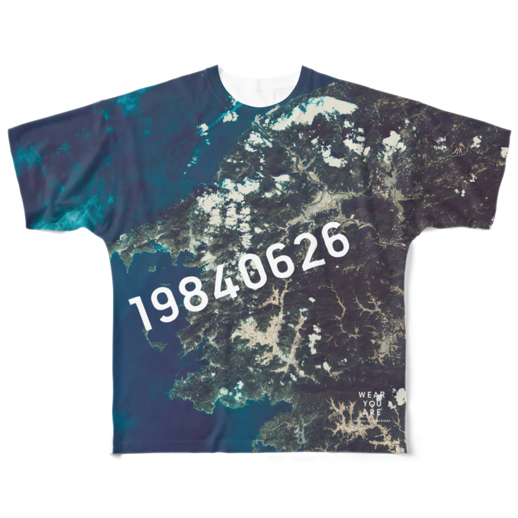 WEAR YOU AREの愛媛県 八幡浜市 Tシャツ 両面 All-Over Print T-Shirt