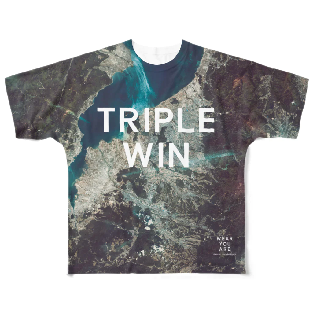 WEAR YOU AREの滋賀県 東近江市 Tシャツ 両面 All-Over Print T-Shirt