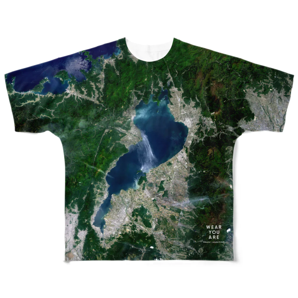 WEAR YOU AREの滋賀県 高島市 Tシャツ 両面 All-Over Print T-Shirt