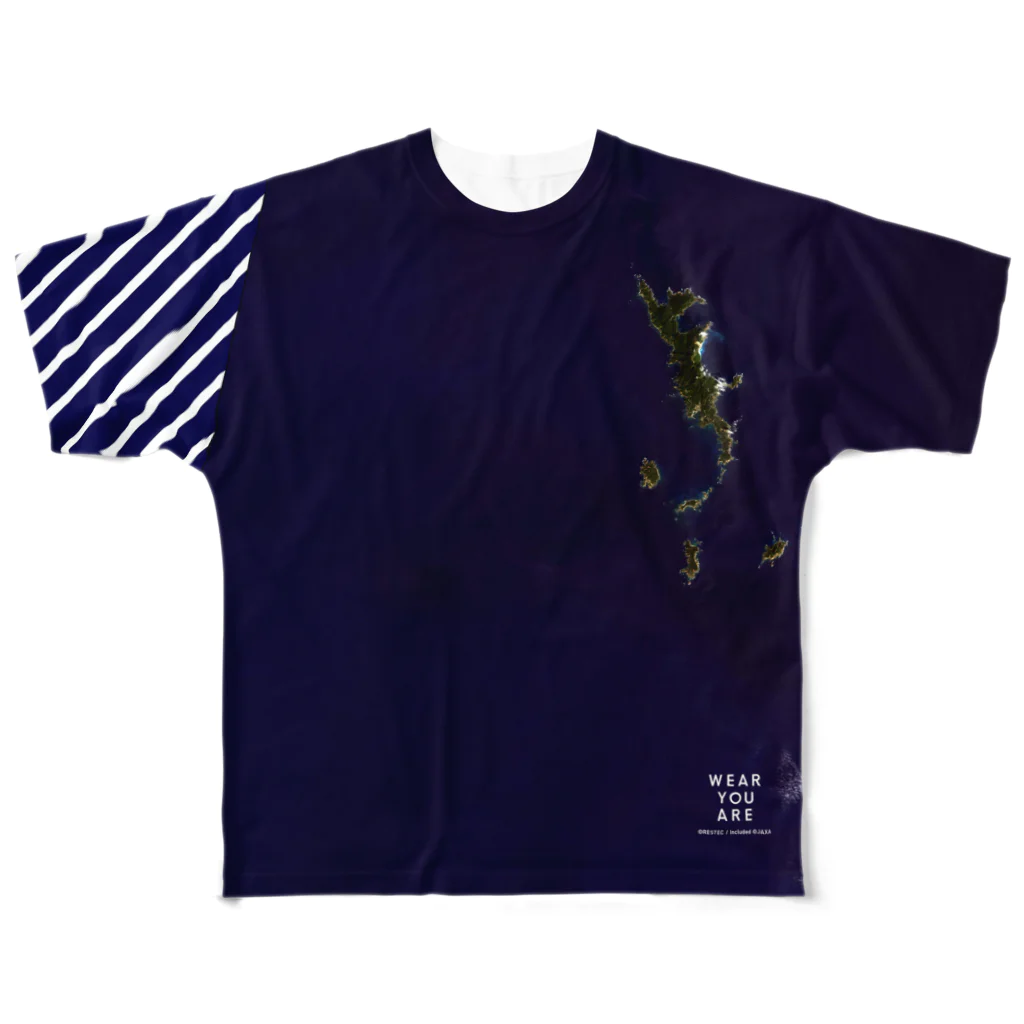 WEAR YOU AREの東京都 小笠原村 Tシャツ 両面 All-Over Print T-Shirt