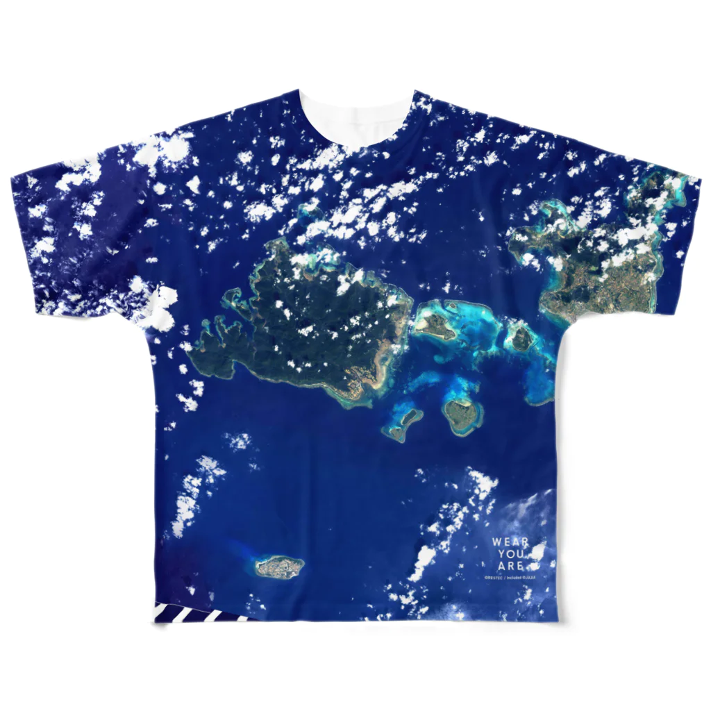 WEAR YOU AREの沖縄県 八重山郡 Tシャツ 両面 All-Over Print T-Shirt