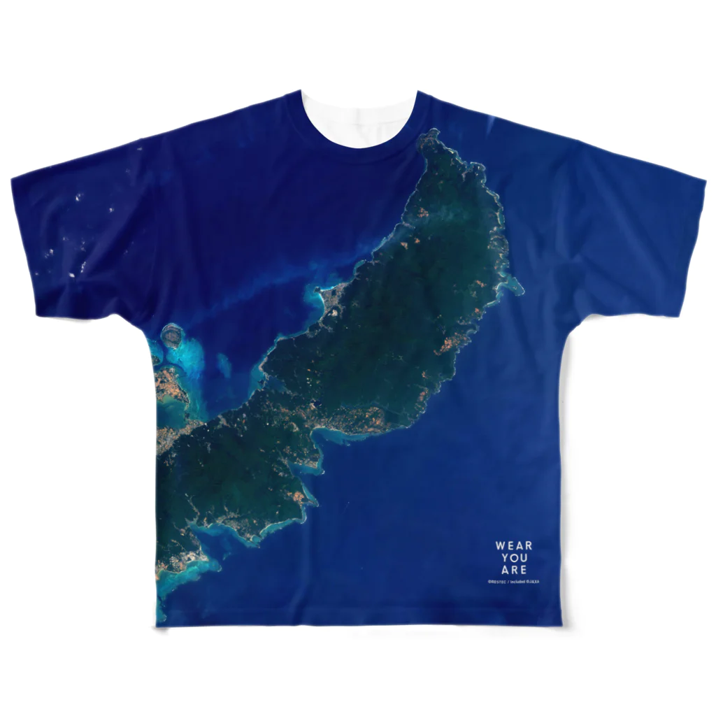 WEAR YOU AREの沖縄県 国頭郡 Tシャツ 両面 フルグラフィックTシャツ