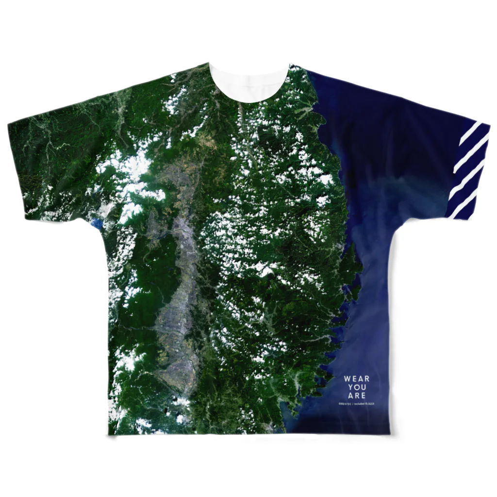 WEAR YOU AREの岩手県 宮古市 Tシャツ 両面 All-Over Print T-Shirt