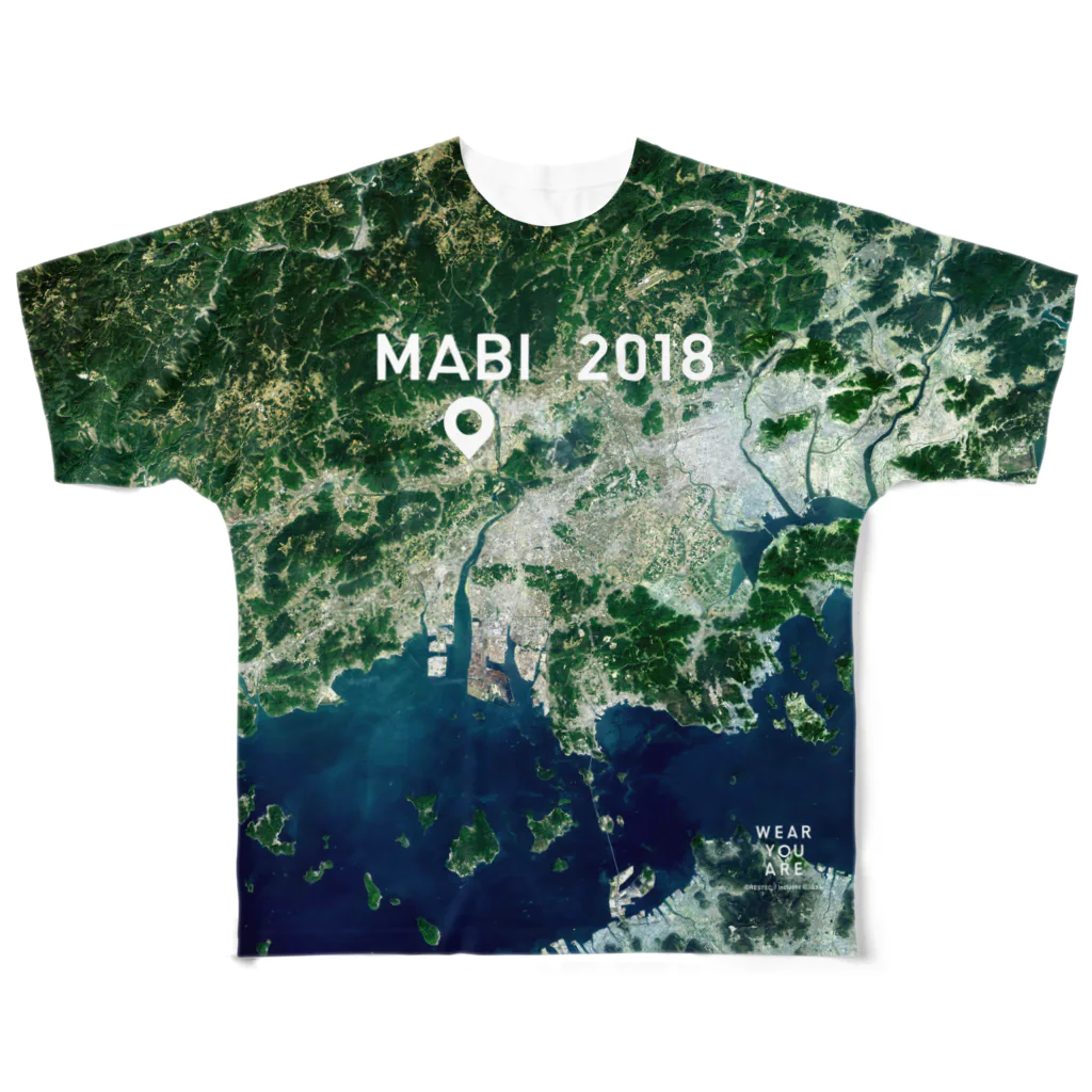 WEAR YOU AREの岡山県 倉敷市 Tシャツ 両面 All-Over Print T-Shirt