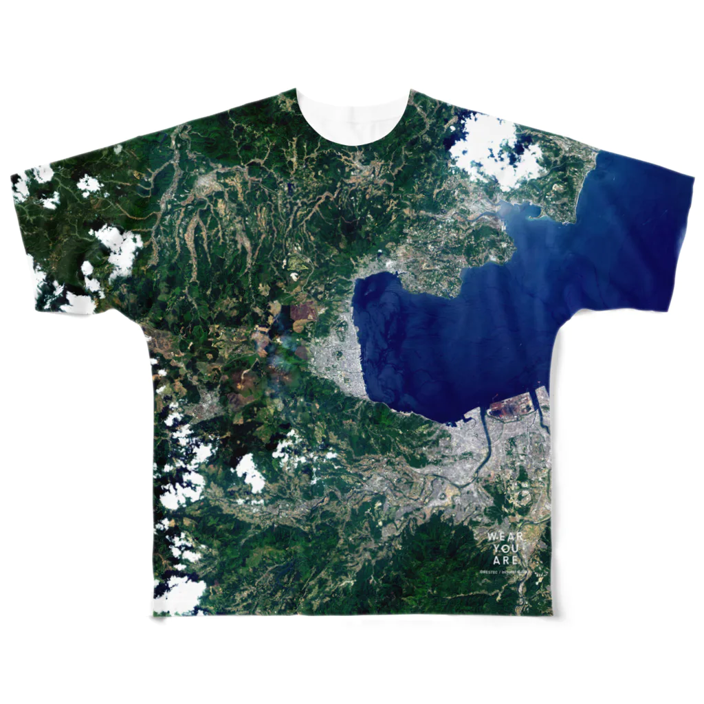 WEAR YOU AREの大分県 別府市 Tシャツ 両面 All-Over Print T-Shirt