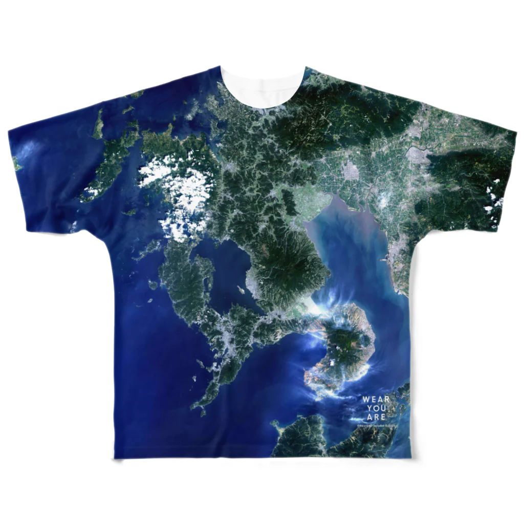 WEAR YOU AREの長崎県 東彼杵郡 Tシャツ 両面 All-Over Print T-Shirt