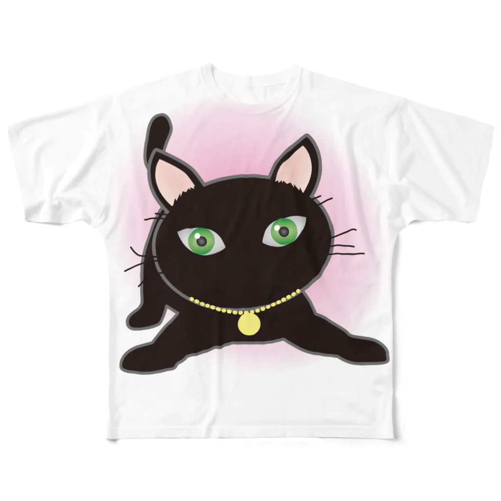 キャッツハンド：suzuriショップの遊んでよぉ！ フルグラフィックTシャツ