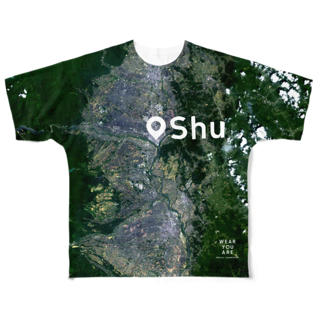 WEAR YOU AREの岩手県 奥州市 Tシャツ 両面 All-Over Print T-Shirt