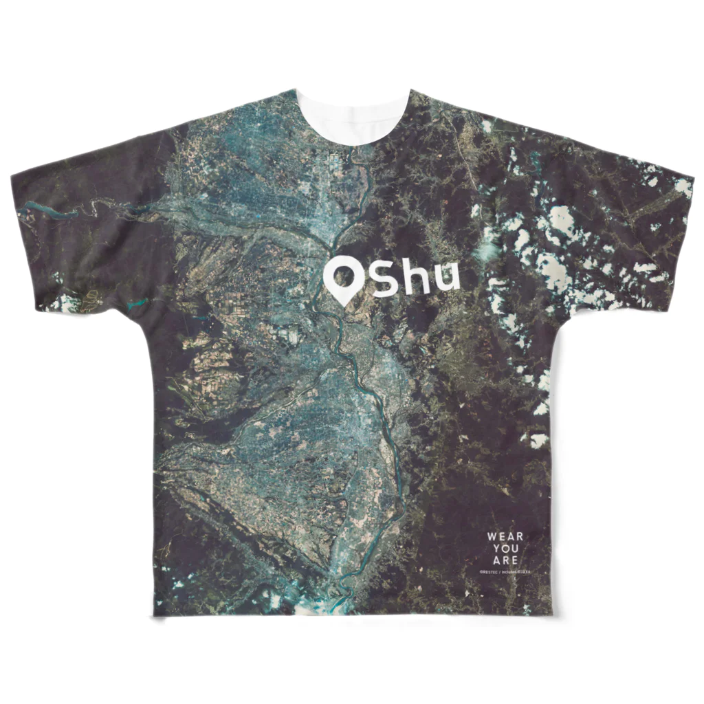 WEAR YOU AREの岩手県 奥州市 Tシャツ 両面 All-Over Print T-Shirt