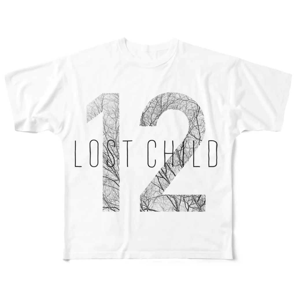 grayish black houseの[12] Lost Child All-Over Print T-Shirt