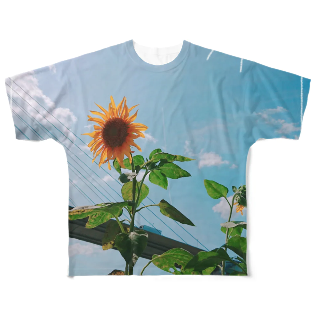 』Always Keep Sunshine in your heart🌻の『太陽🌞と北風』 All-Over Print T-Shirt