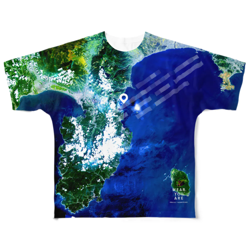 WEAR YOU AREの静岡県 伊東市 Tシャツ 両面 All-Over Print T-Shirt