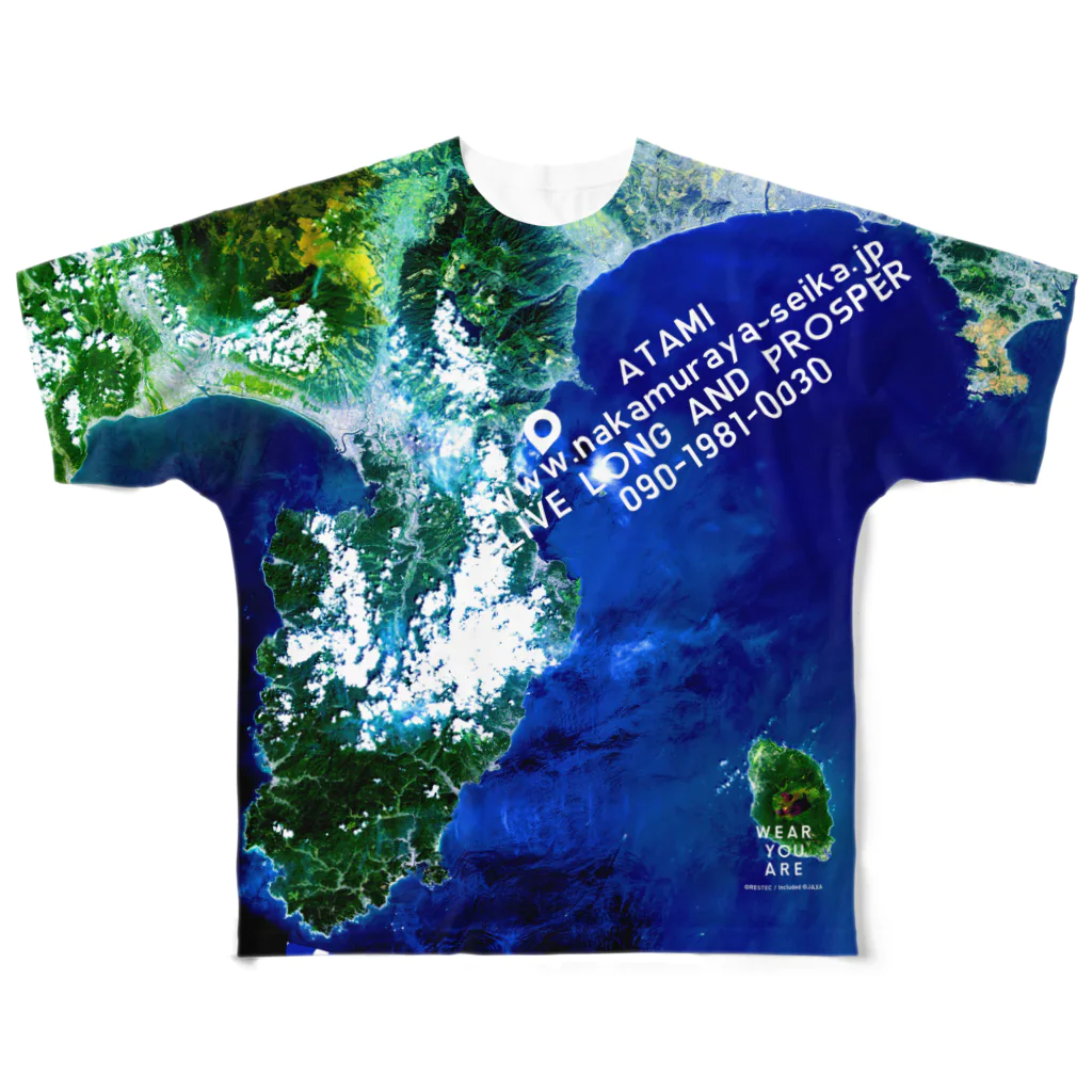 WEAR YOU AREの静岡県 伊東市 Tシャツ 両面 All-Over Print T-Shirt