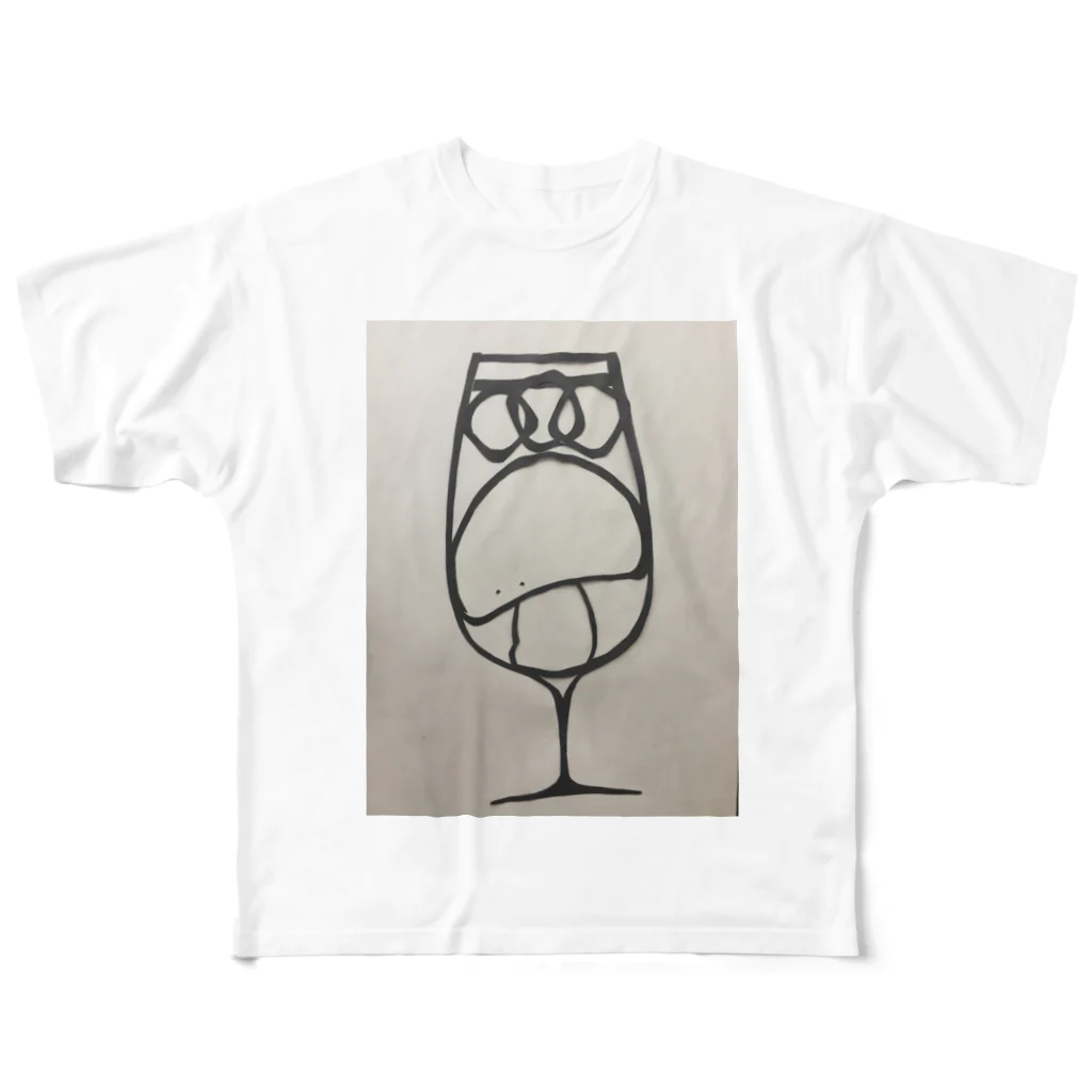 shizukusanの棚のOkawari.Kinoko All-Over Print T-Shirt