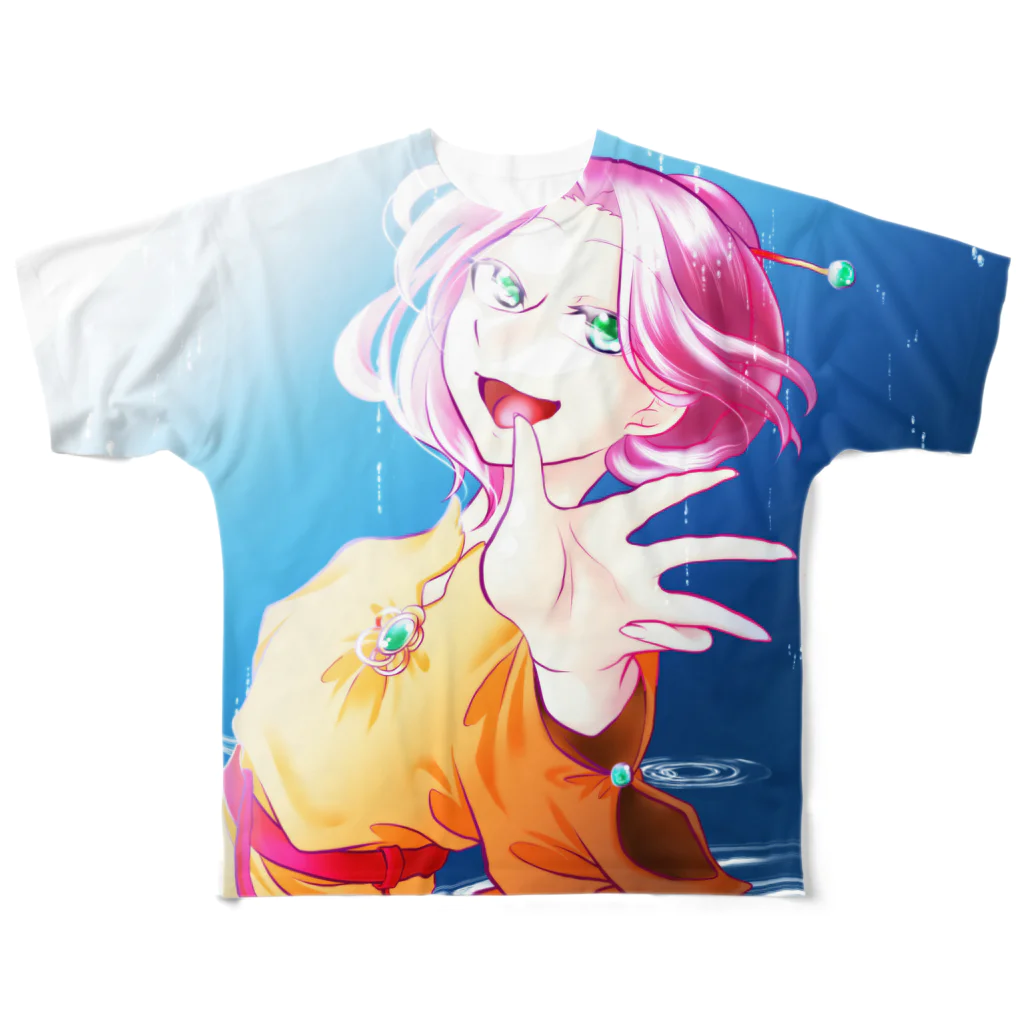 桜さつき と 神楽鈴の2012年アイコン　ラーシャ All-Over Print T-Shirt