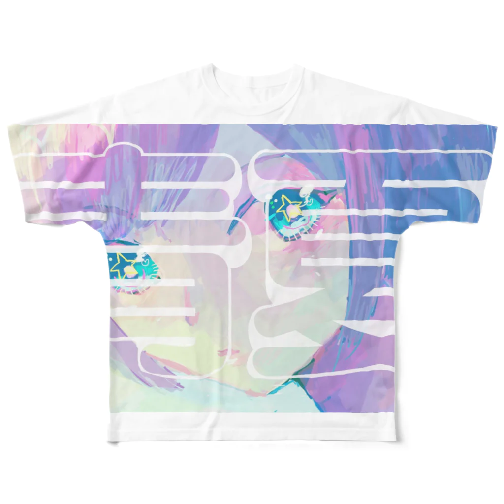 きのした まこの青い夏をかけて All-Over Print T-Shirt