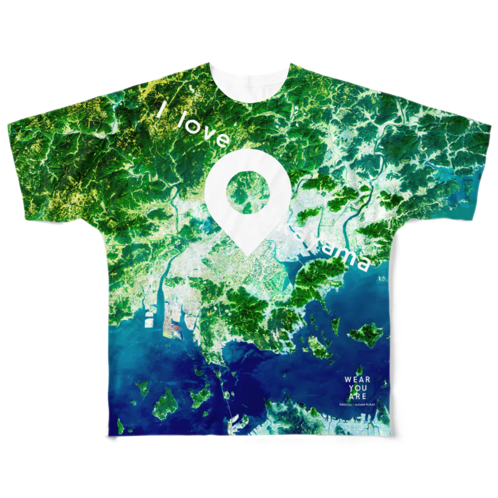 WEAR YOU AREの岡山県 岡山市 Tシャツ 両面 All-Over Print T-Shirt