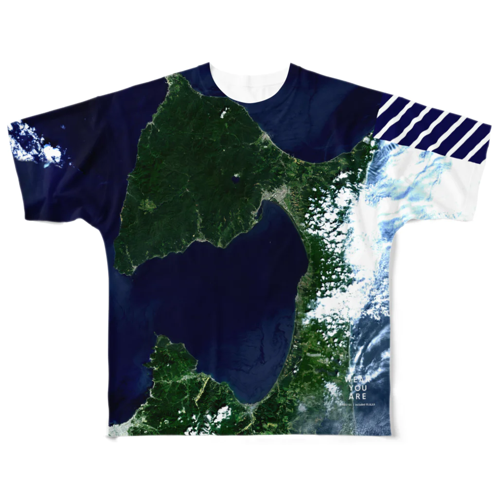 WEAR YOU AREの青森県 むつ市 Tシャツ 両面 All-Over Print T-Shirt