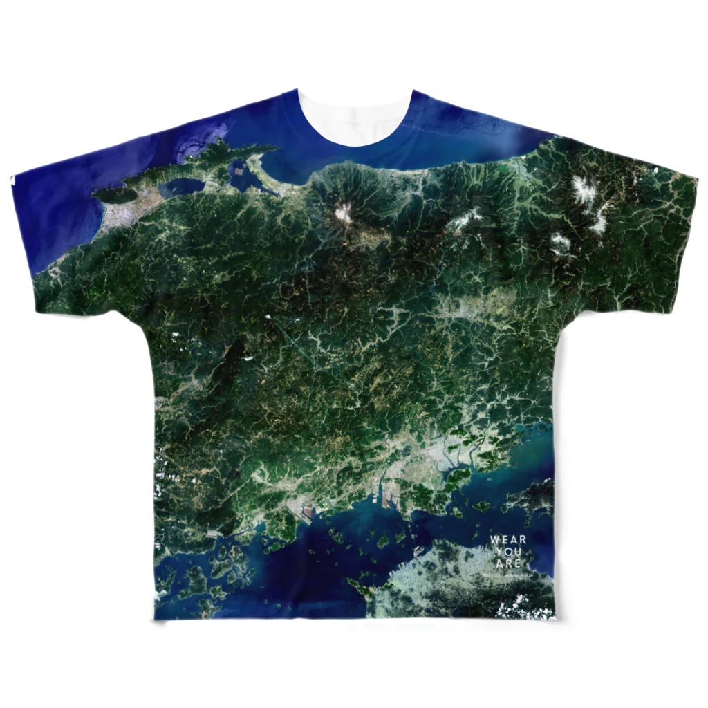 WEAR YOU AREの岡山県 高梁市 Tシャツ 両面 All-Over Print T-Shirt