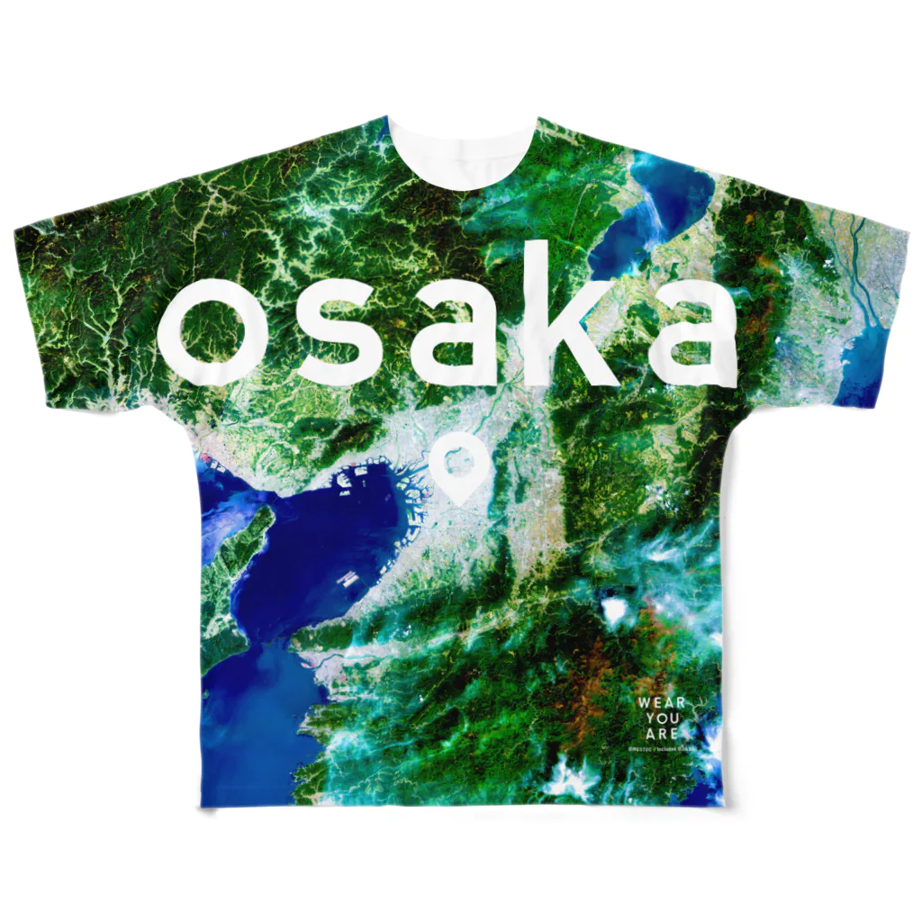 WEAR YOU AREの奈良県 吉野郡 Tシャツ 両面 All-Over Print T-Shirt