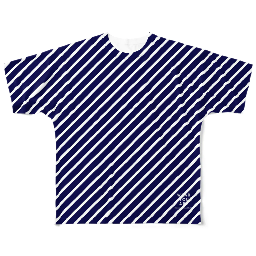 WEAR YOU AREの東京都 青ヶ島村 Tシャツ 両面 All-Over Print T-Shirt