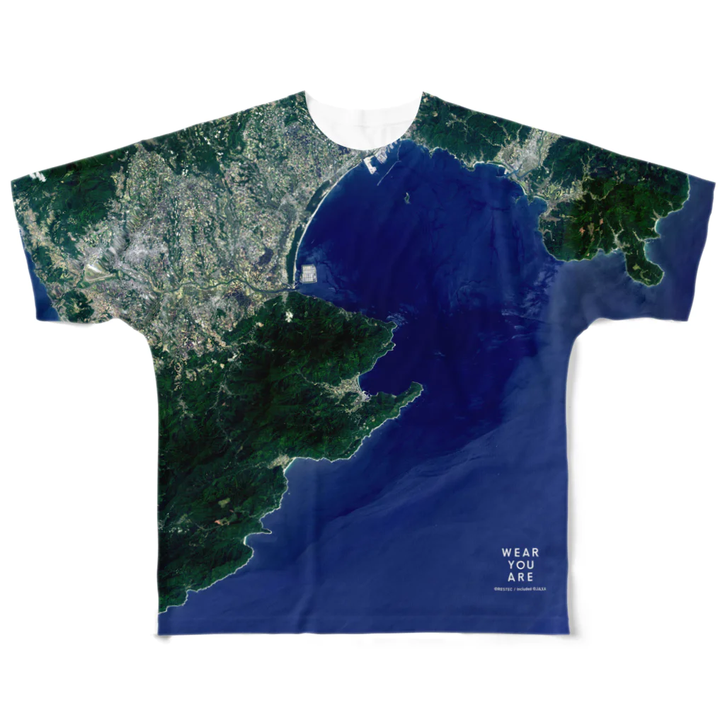 WEAR YOU AREの鹿児島県 肝属郡 Tシャツ 両面 All-Over Print T-Shirt