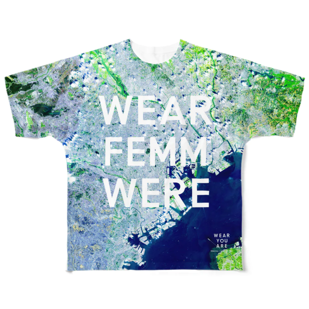 WEAR YOU AREの東京都 港区 Tシャツ 両面 All-Over Print T-Shirt