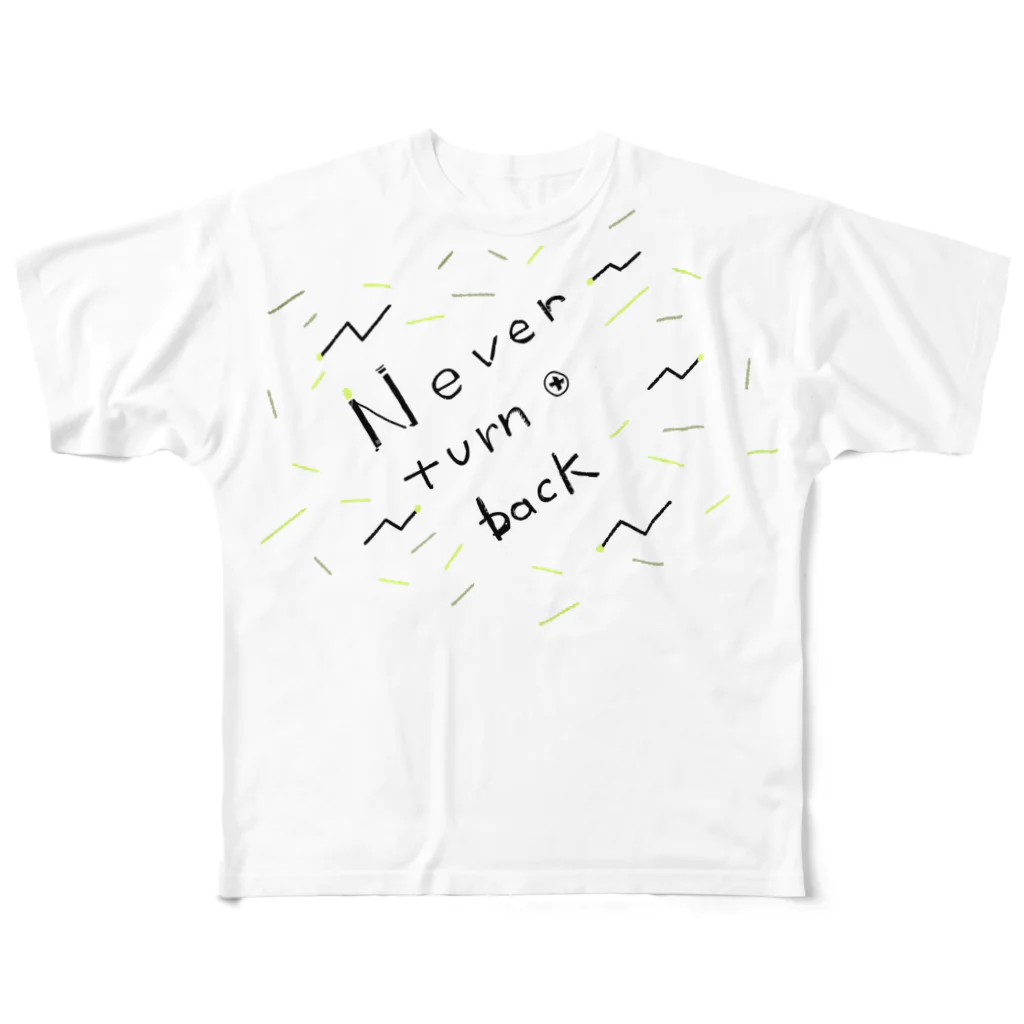 skawaiiiのnever turn back All-Over Print T-Shirt