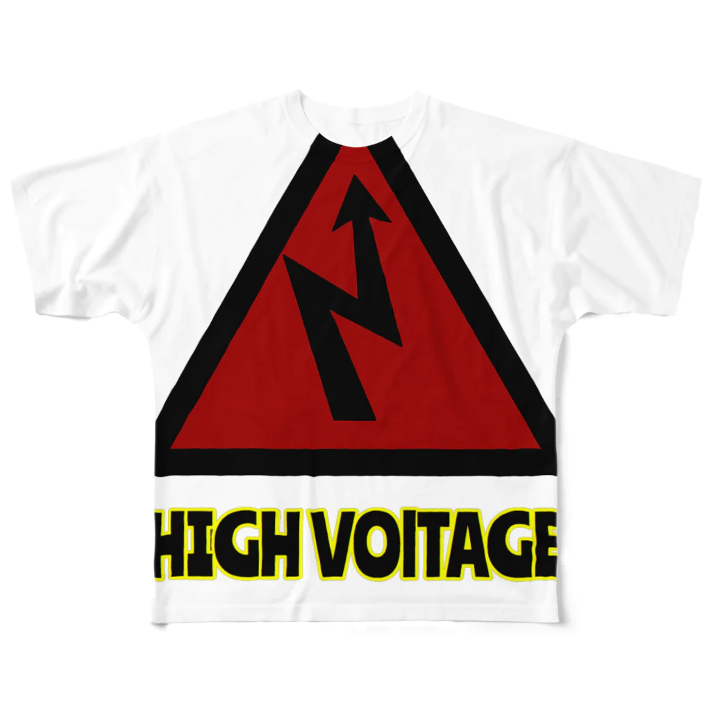 KnocKsのHIGH VOLTAGE フルグラフィックTシャツ