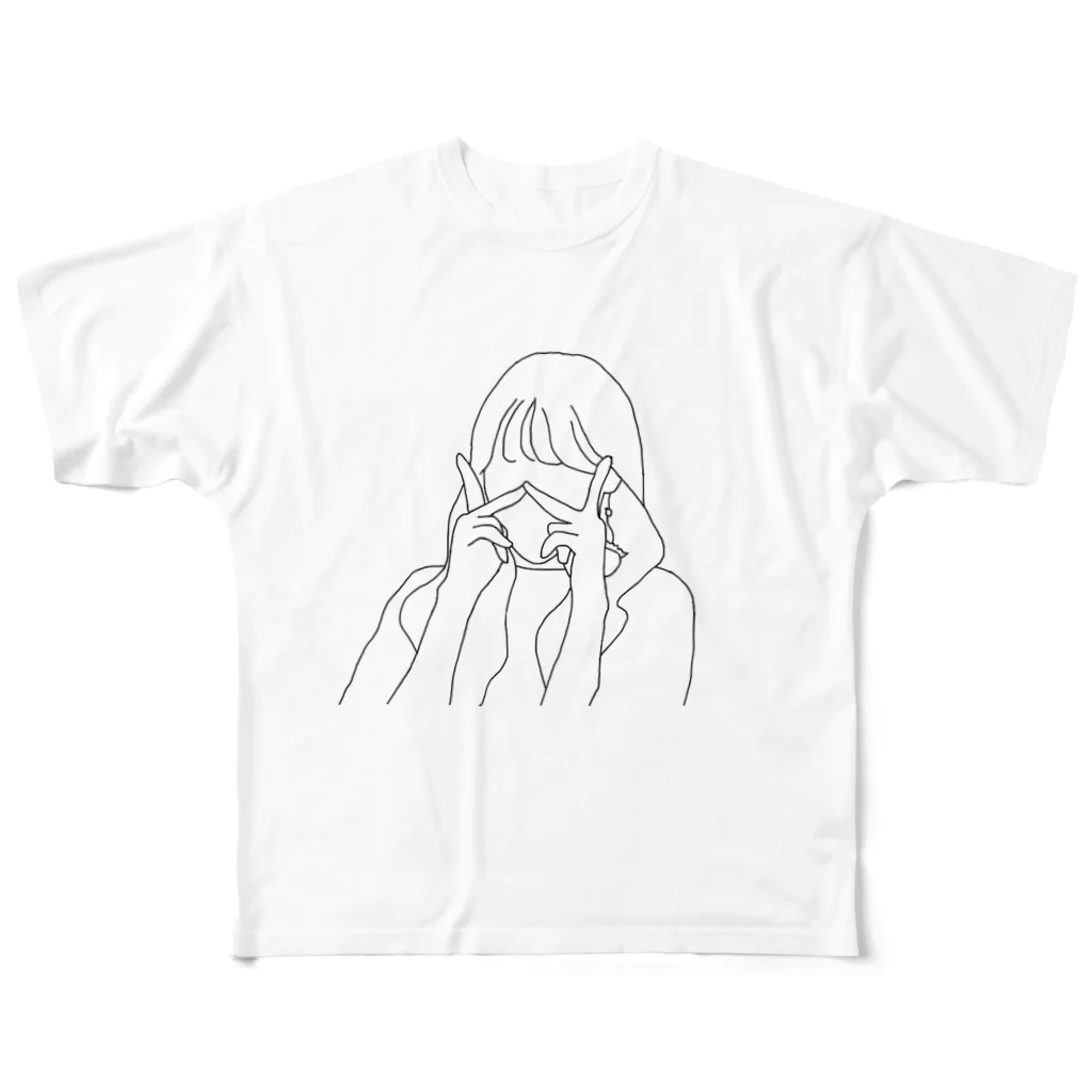 べべのなご フルグラフィックTシャツ