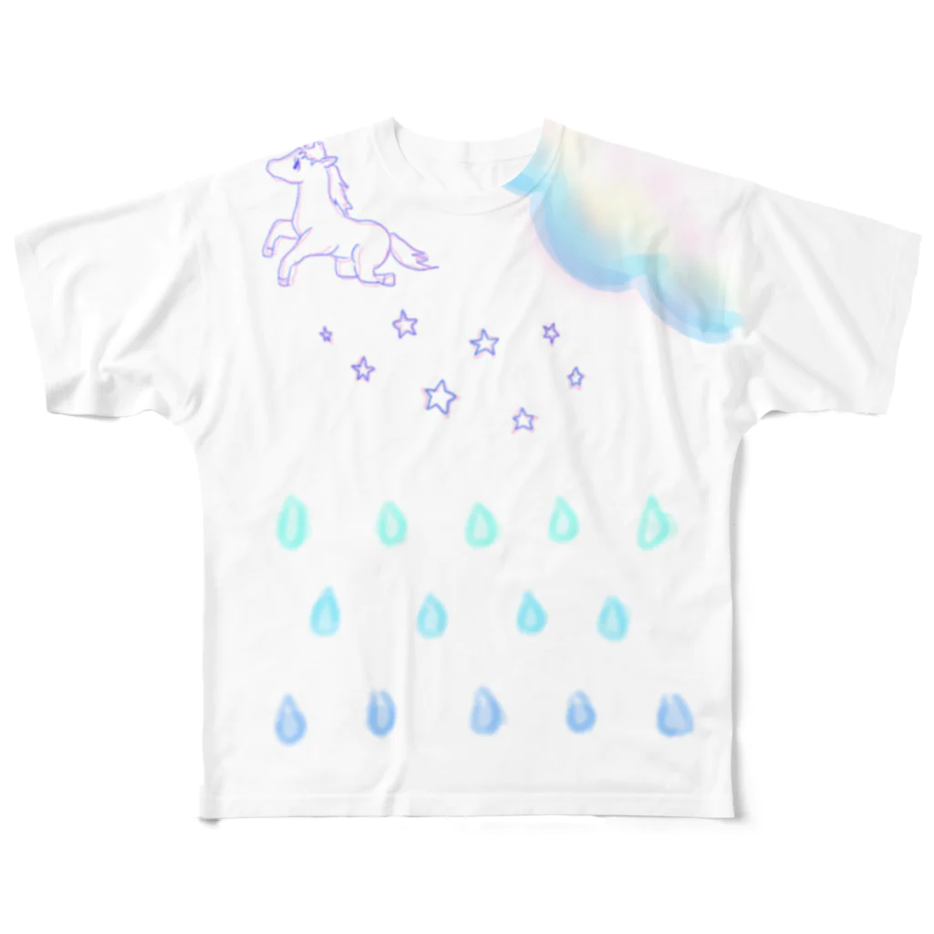 kanacci.iのame-furi フルグラフィックTシャツ